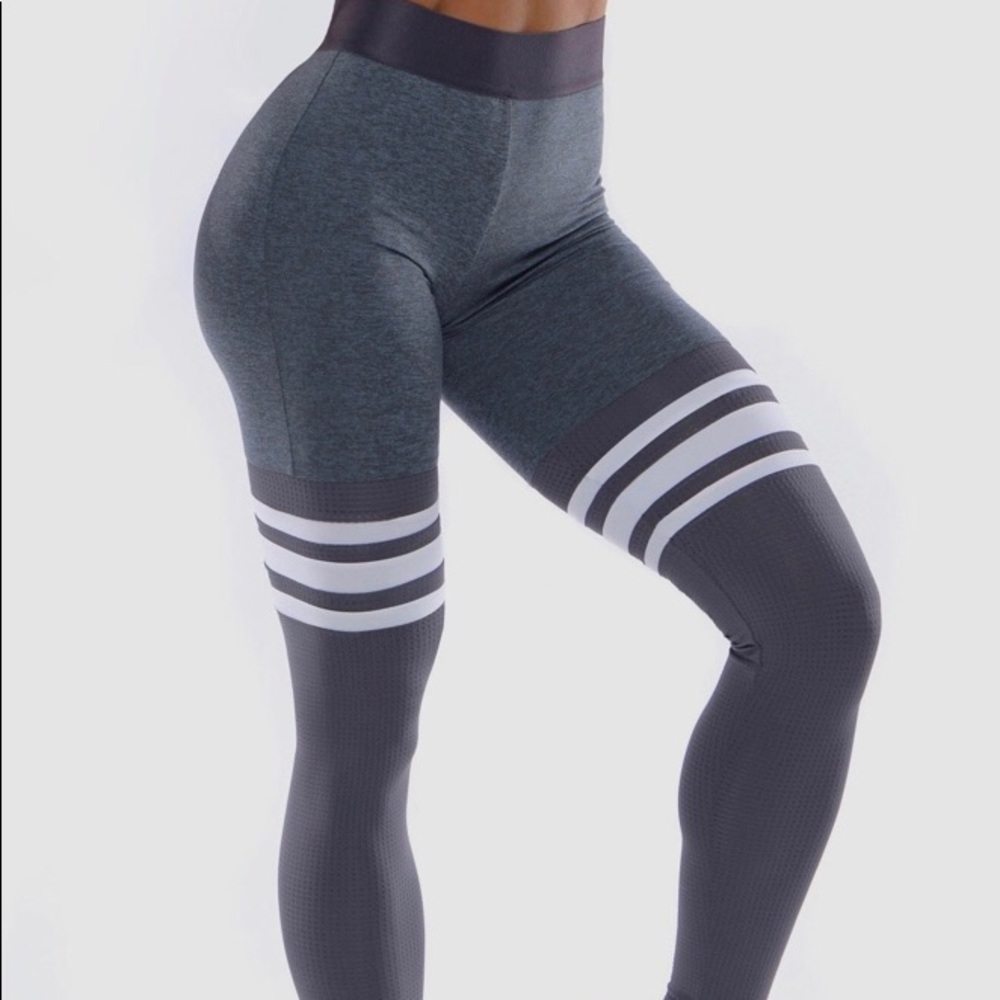 Bombshell Sportswear Thigh-High Sock Leggings